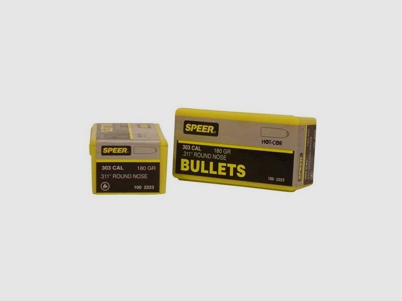 Omark Industries Speer Hot-Cor (.311") 180 gr SPRN (Teilmantel-Rundkopf) - Geschosse, Bild 1 von 2