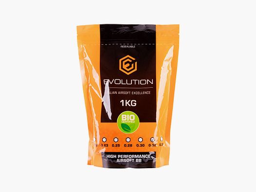 BBs BIO de Airsoft de alto rendimiento Evolution 6mm 0,32g 3.125 piezas