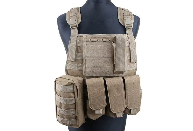 MBSS Plate Carrier-style tactical vest – coyote, image 4 of 10
