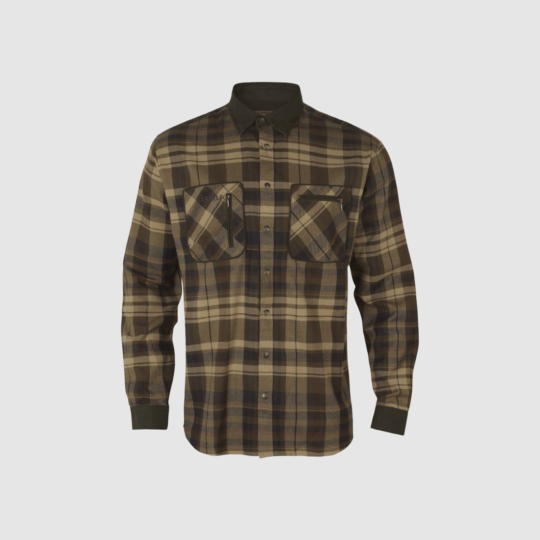 Härkila Pajala beige flannel shirts for men