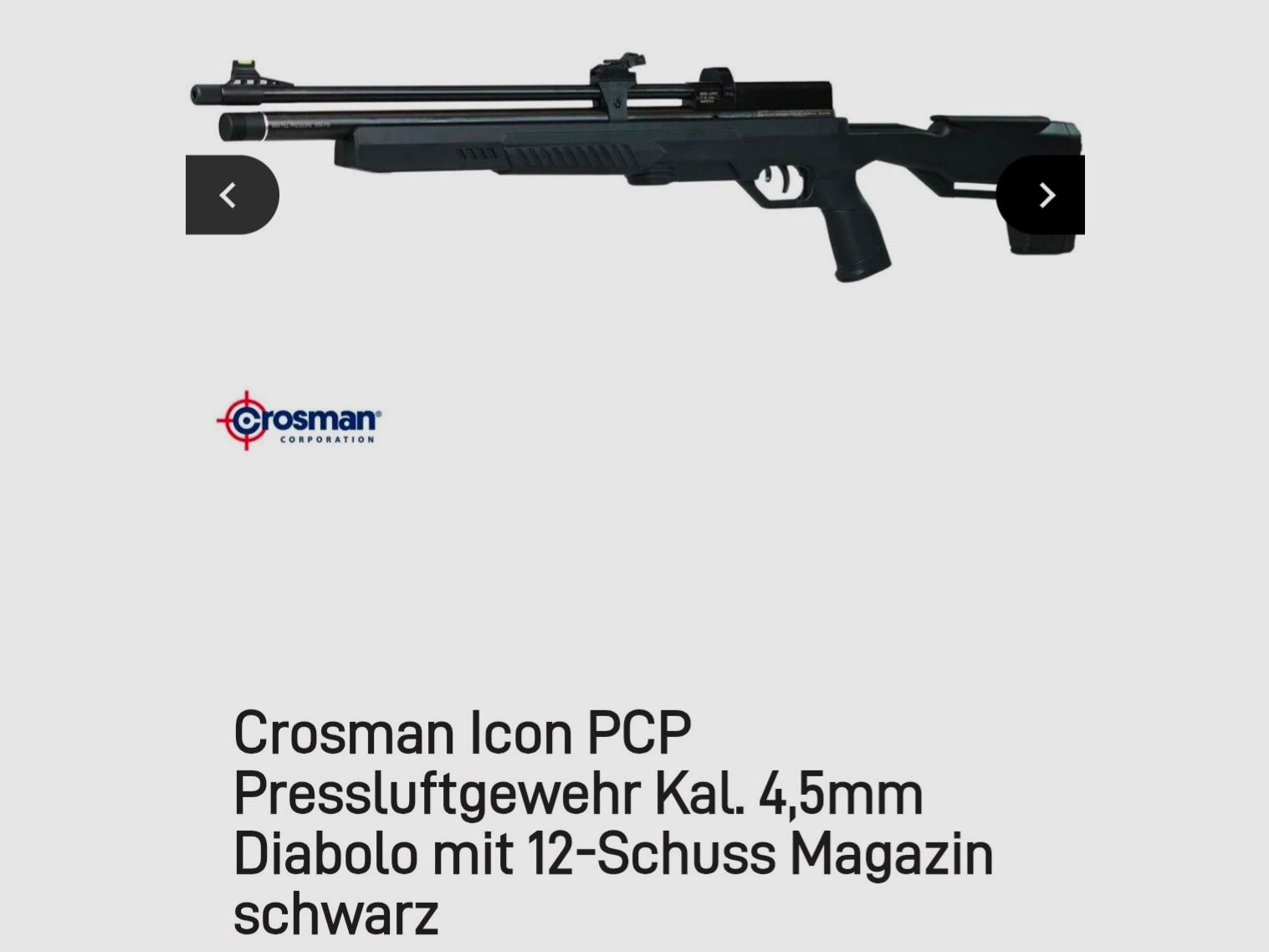 Crosman Icon PCP (4,5mm Diabolo ) NEU !