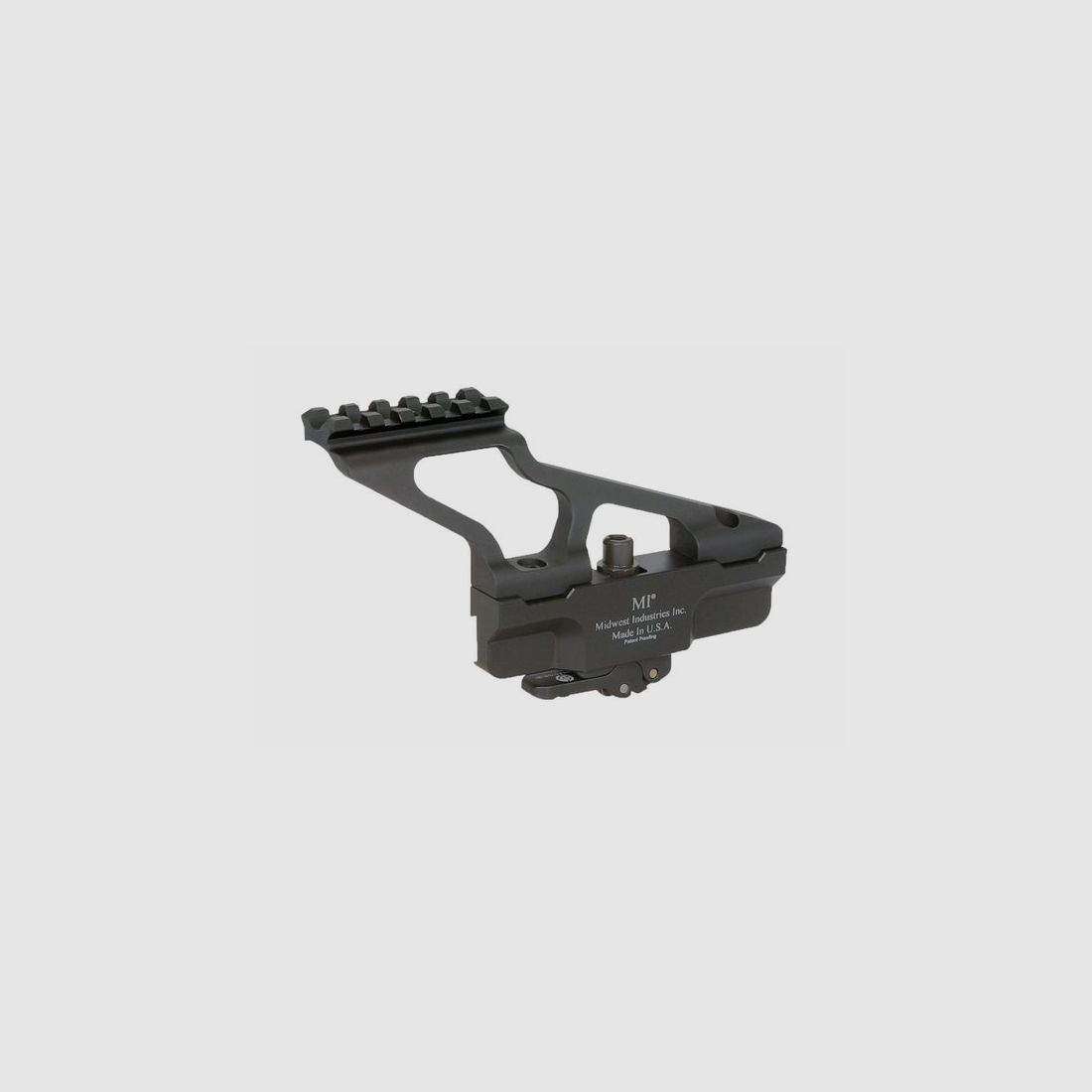 MIDWEST INDUSTRIES MONTAGGIO LATERALE BASE TATTICA 1-PEZZO MIDWEST INDUSTRIES AK-47 AKG2 RAIL MINI IN ALLUMINIO SUPERIORE