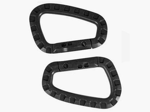 Mousqueton Tactical Viper Noir - Acier Résistant - Système de Verrouillage Sécurisé - Pour Usage Militaire et Outdoor