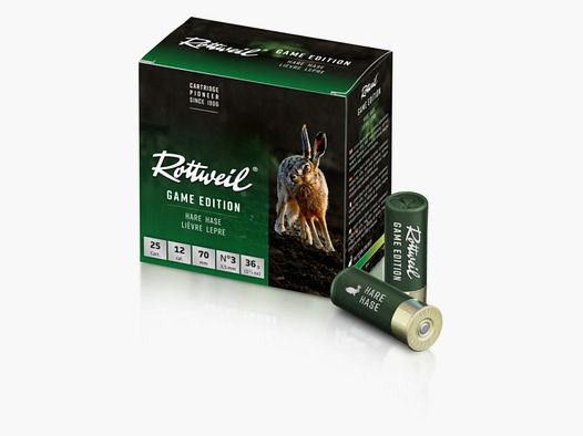 Rottweil 2403364 ROTTWEIL Game Edition Hase 12/70 3,5 mm