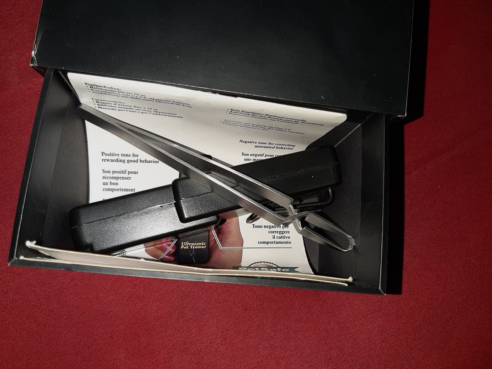 Marken PET - TRAINER Lob en Tadel, Ultraschall ZEER goed, + 1 Speciale RVS Zechenzange, Klinisch Geschikt, Als NIEUW