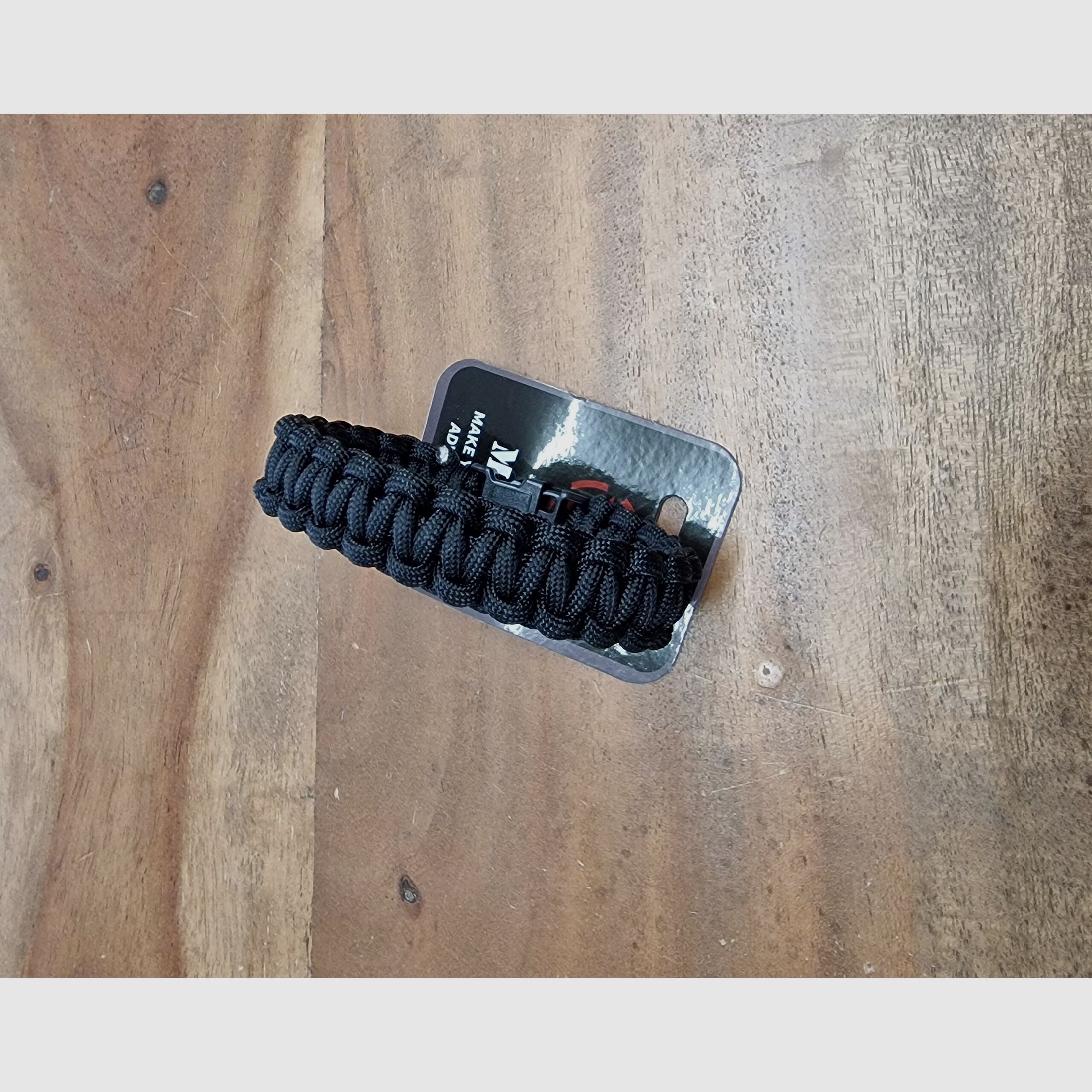 MFH - Paracord Armband / Maat S / Zwart, afbeelding 2 van 3