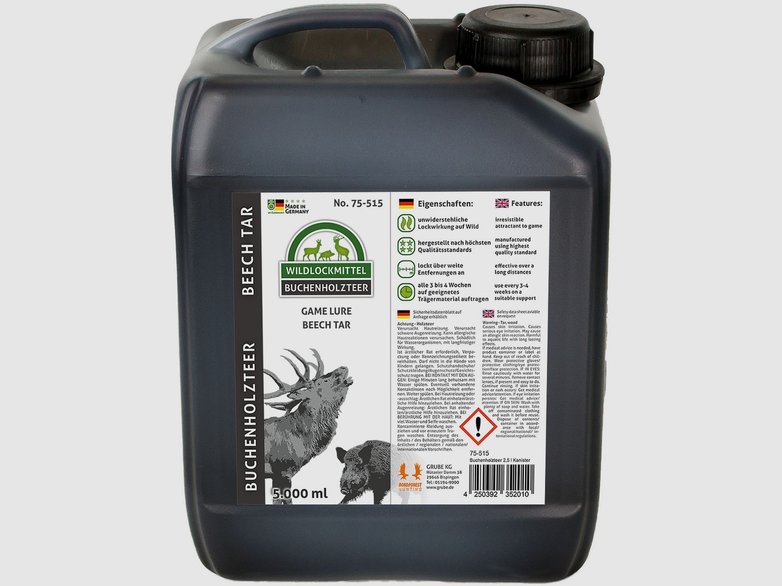 Nordforest Hunting Buchenholzteer im Kanister