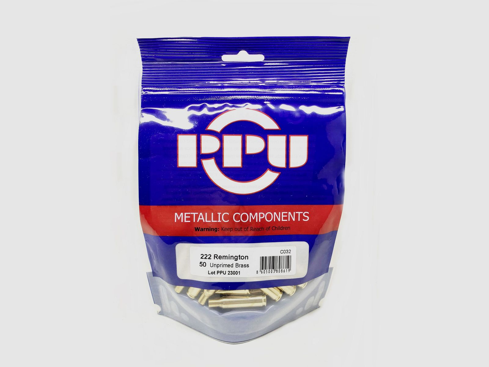 Vainas PPU Cal.222 Rem