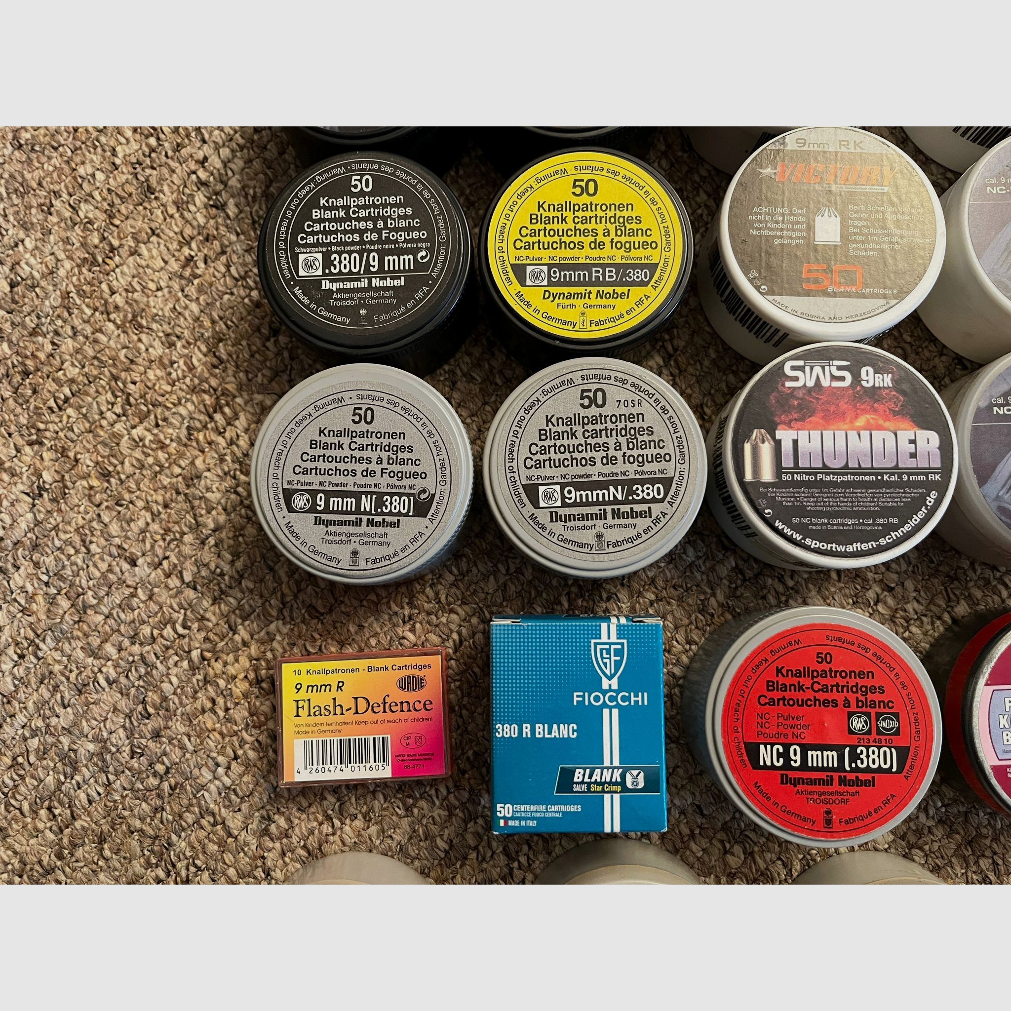 9mm RK Platzpatronen Sammlung