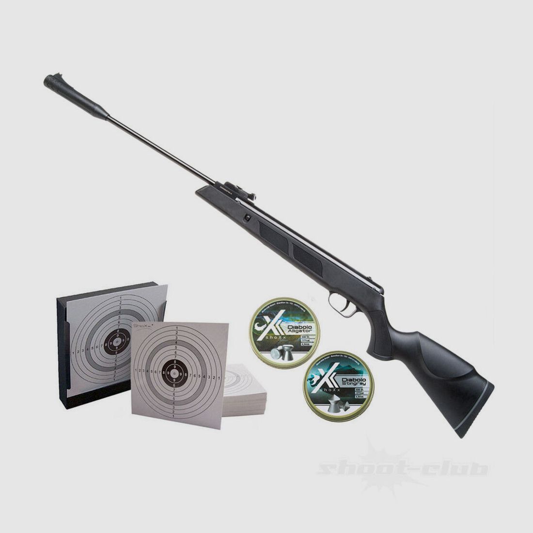 German Sport Gun SR1000S Break Barrel Air Rifle 4.5mm Pellet Trap Set Small, image 1 of 5