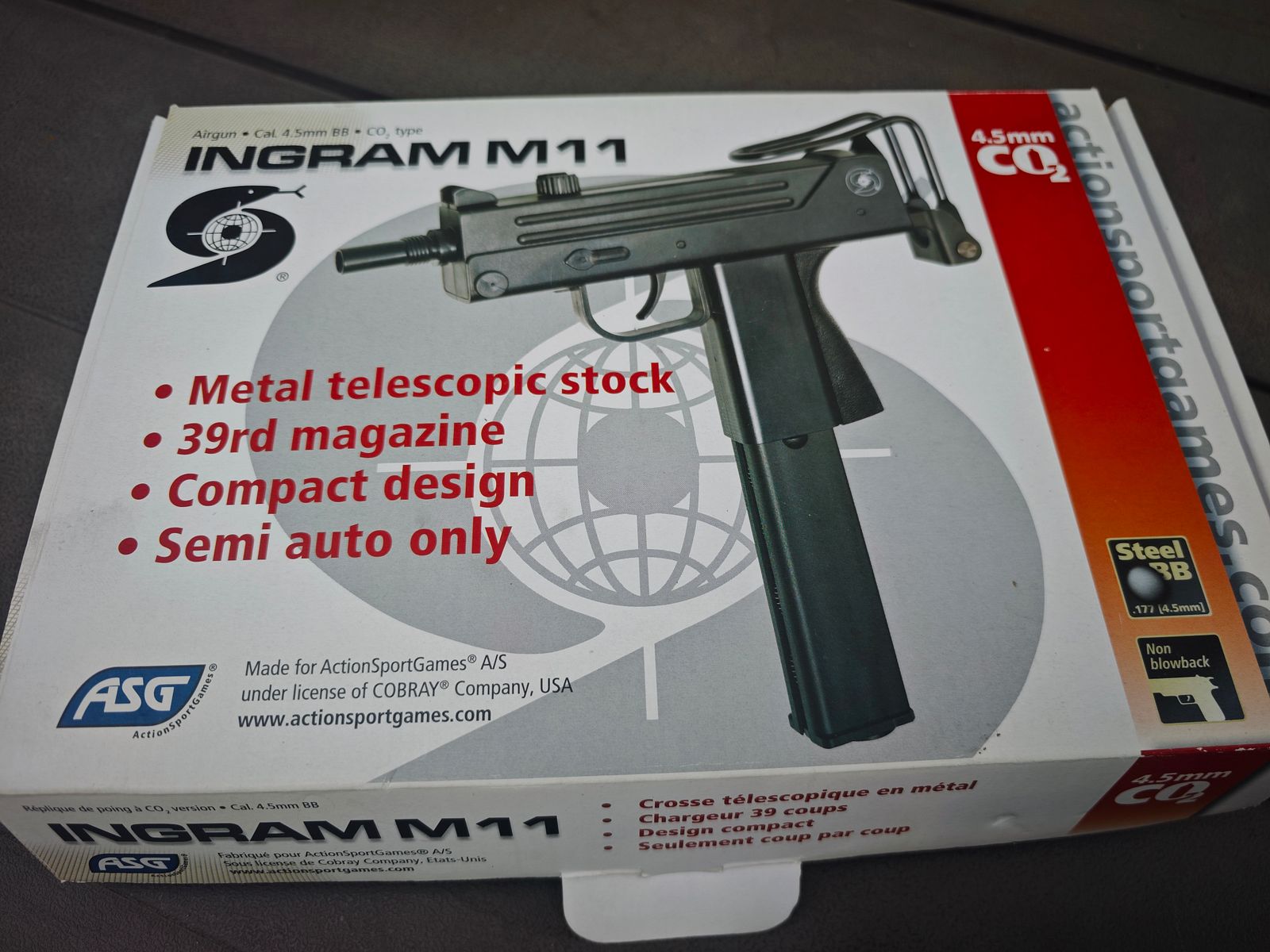 ASG / KWC Ingram MAC 11 CO2 NBB luchtpistool kal. 4,5mm SBB
