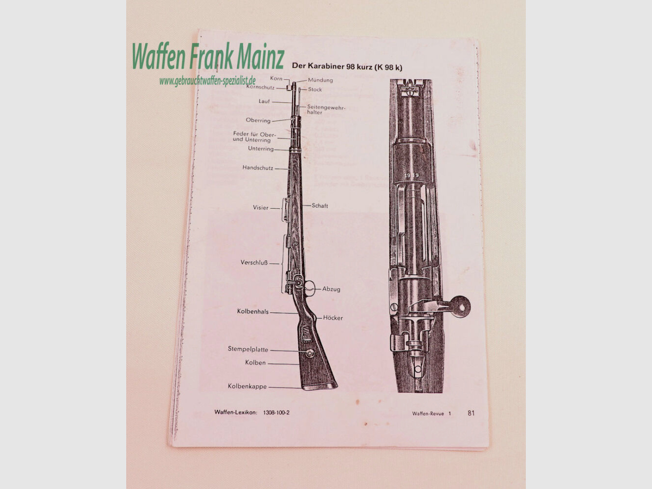 Mauser Bedienungsanleitung K98/k