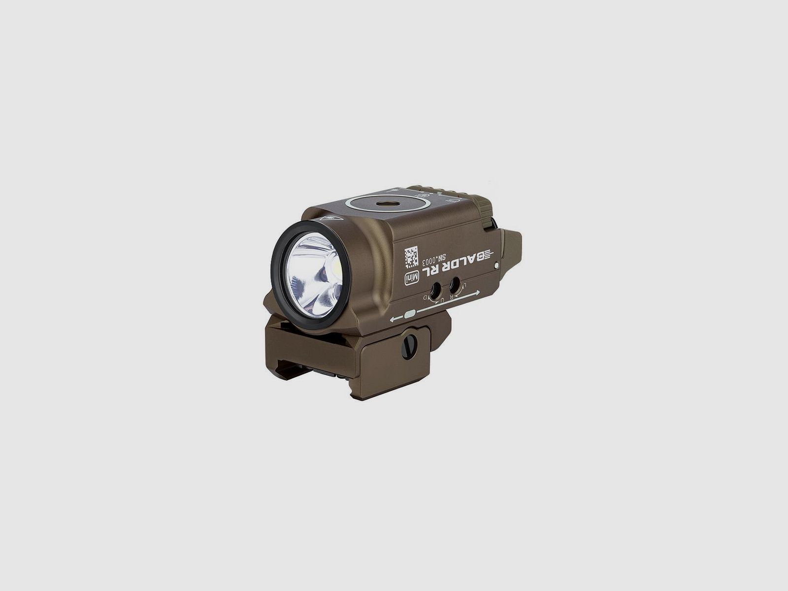 Waffe Taschenlampe mit rotem Laser OLIGHT Baldr RL Mini 600 Lumen, Bild 12 von 14