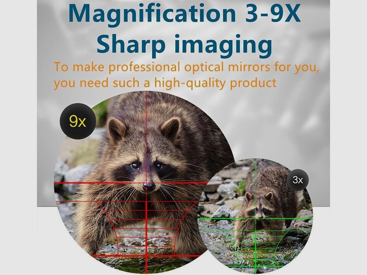 3-9x32 Scope, Jagdzielfernrohr, für Jagd, Ziel, eingebaute 11 / 22 mm Schiene