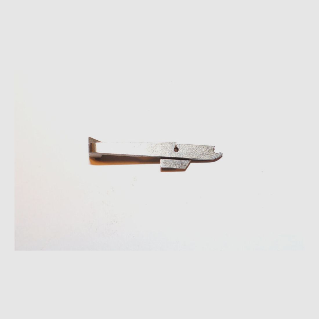 Fabbrica d'armi di Berna Usato fermo di chiusura per pistola d'ordinanza svizzera Parabellum 1906 cal. 7,65mmPara W+F P08