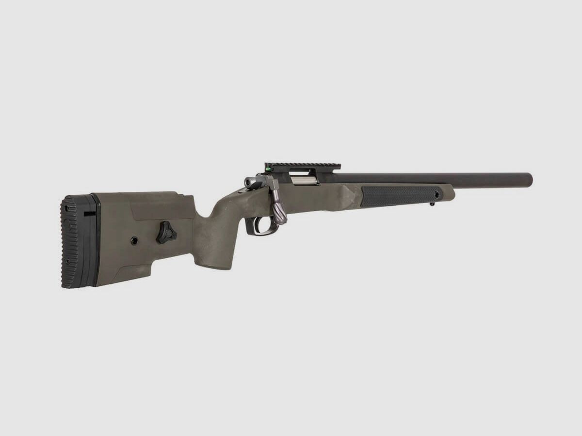 Maple Leaf MLC-338 Bolt Action Sniper Rifle Deluxe, OD, cal. 6 mm BB