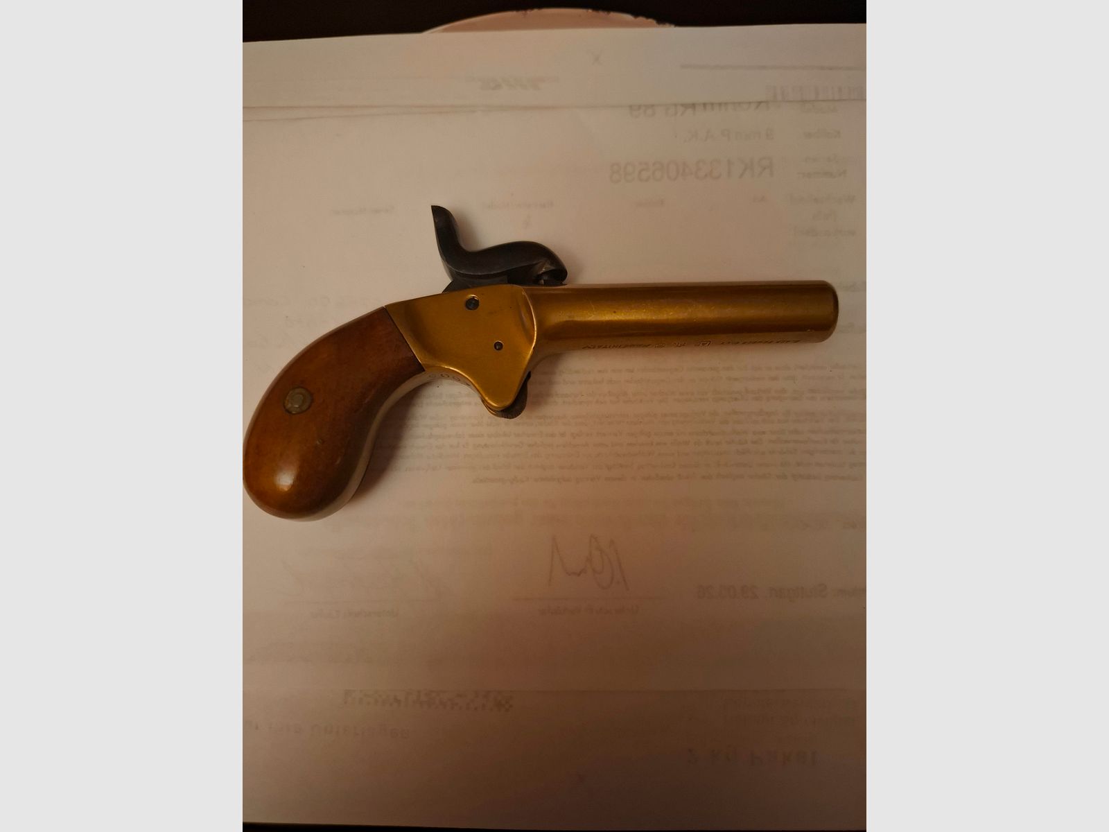 "ACHTUNG SAMMLER" Kirkland mod. Muff Pistol Kal.41