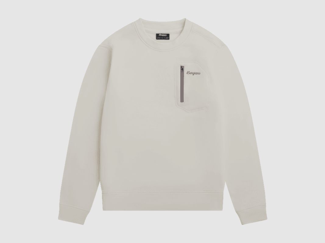 Bergans Midtli Midlayer Sweatshirt Women Vanilla White M