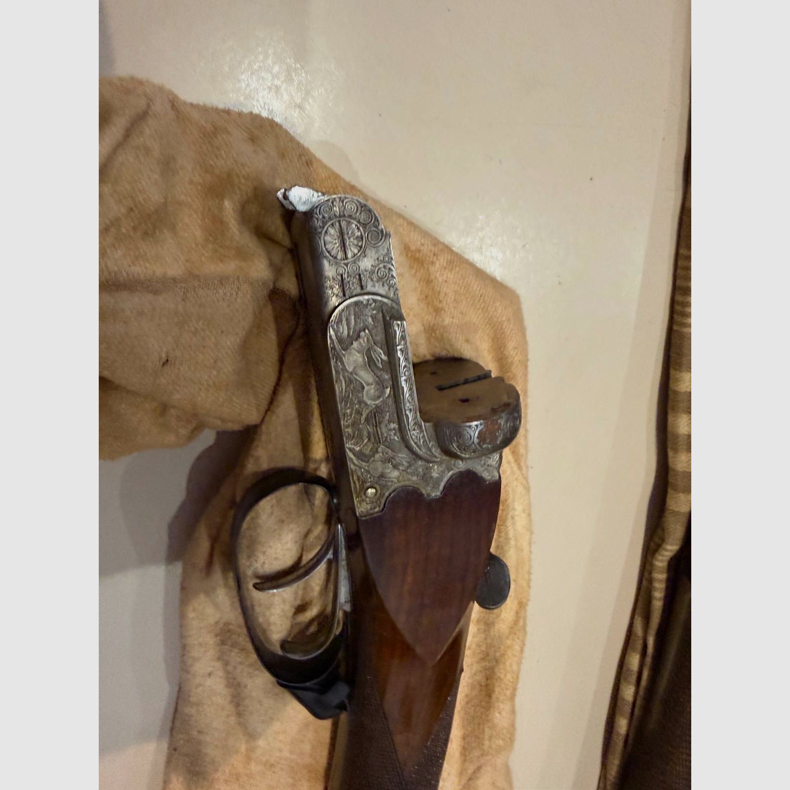 Doppietta Franz Sodia Ferlach cal.12/70 Ejector – Incisa – Con certificato originale 1950 + custodia