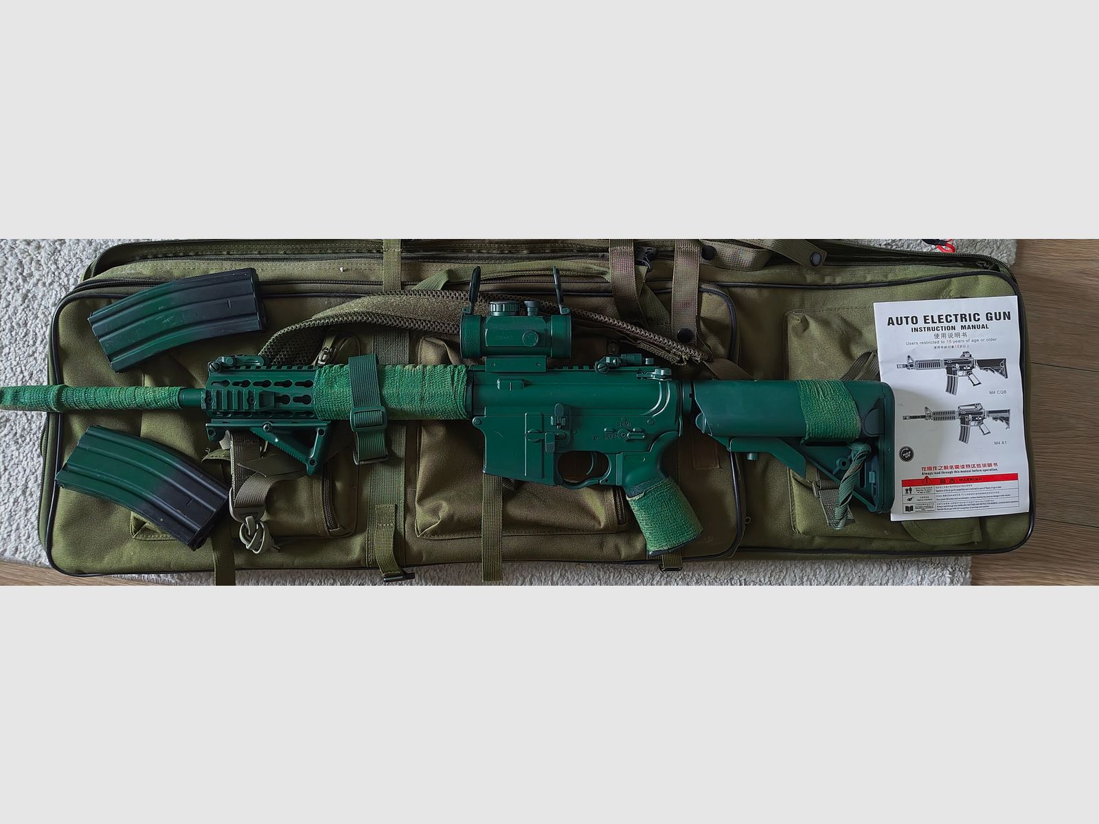 Airsoft mit viel Zubehör