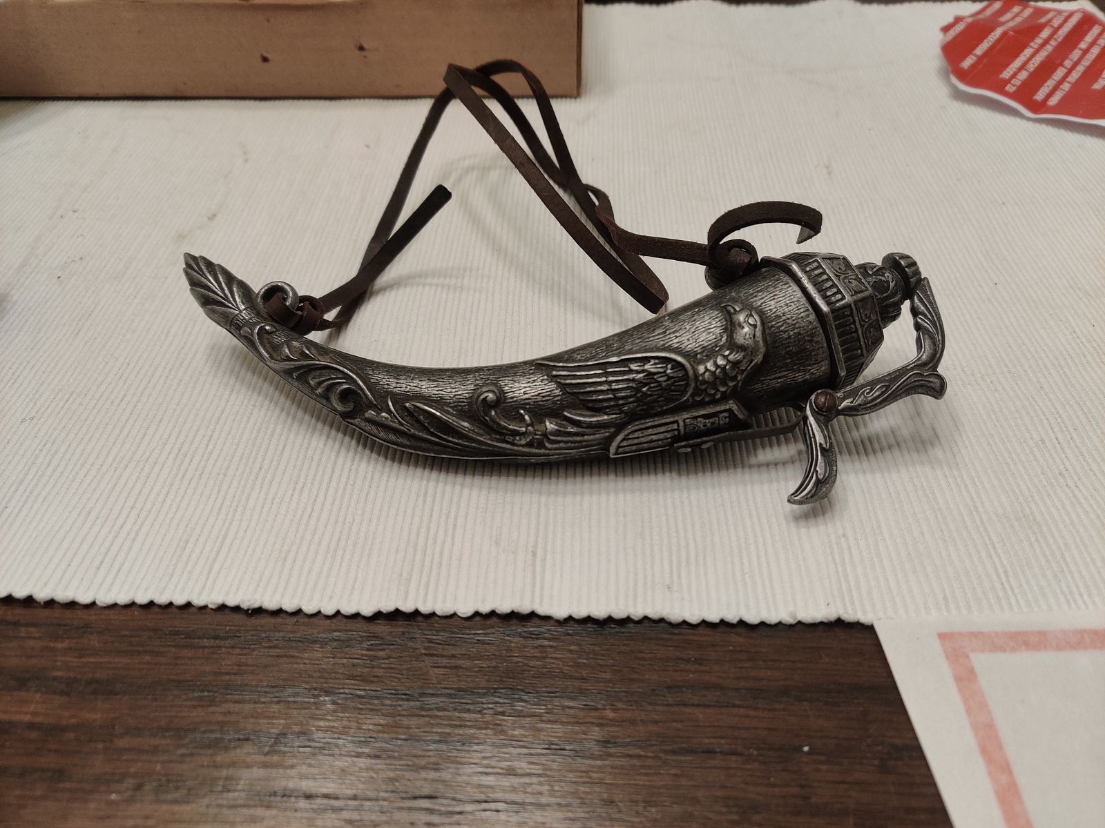 Corne d poudre allemande avec fermeture mobile, 16ème siècle