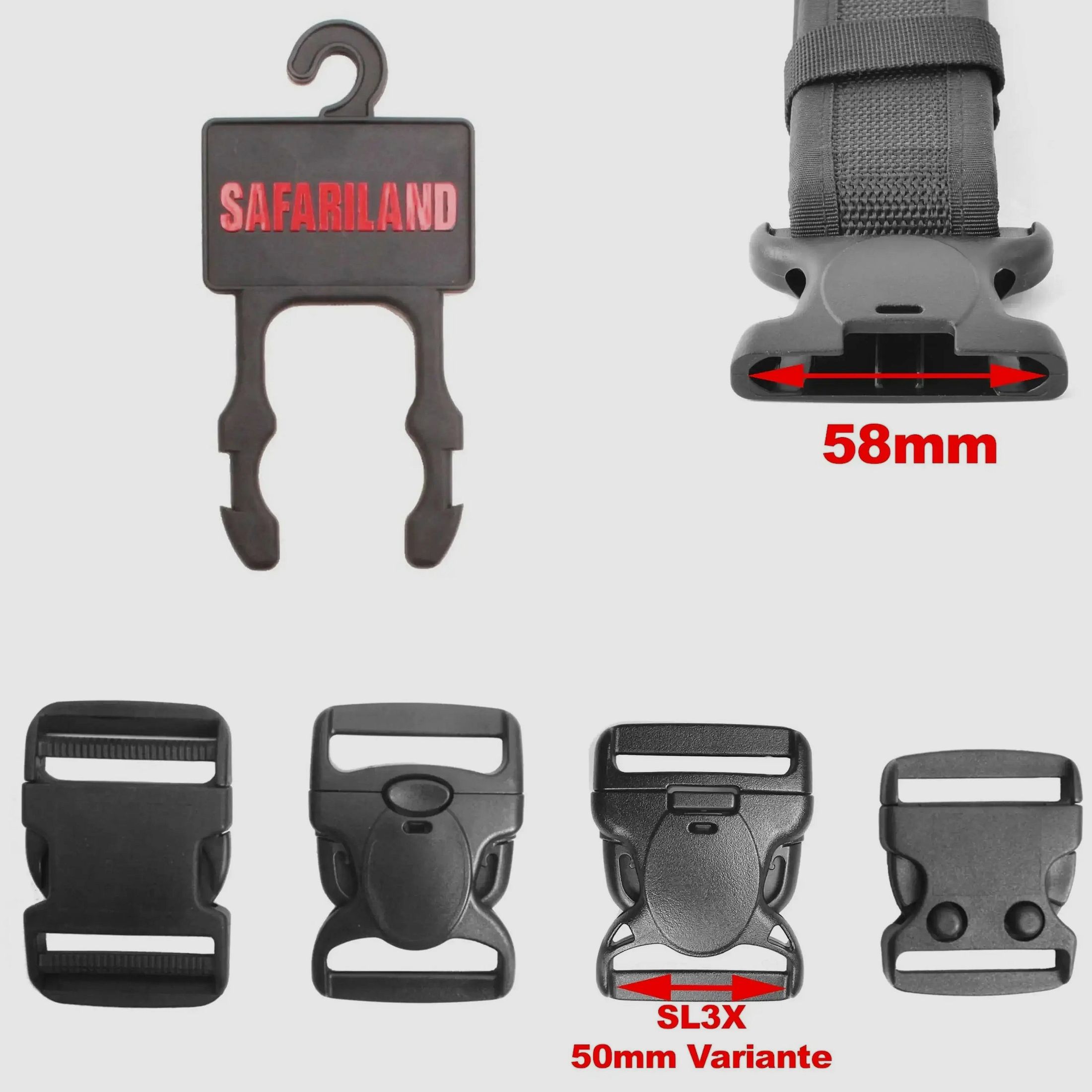 Safariland Safariland Koppel-Aufhänger für Standard-Gürtelschließen 50 mm