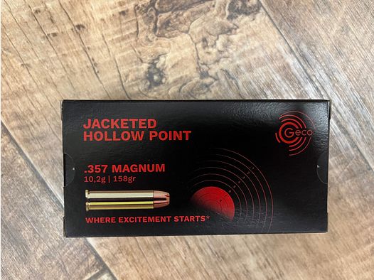 1000 colpi Geco .357 mag 158gr JHP www.waffenhandel-kraus.de in Lauf vicino a Norimberga