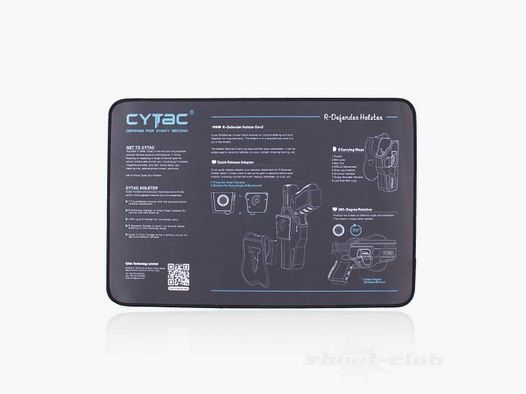 Tapis de nettoyage pour arme CYTAC Soft Touch 43 x 30 cm antidérapant