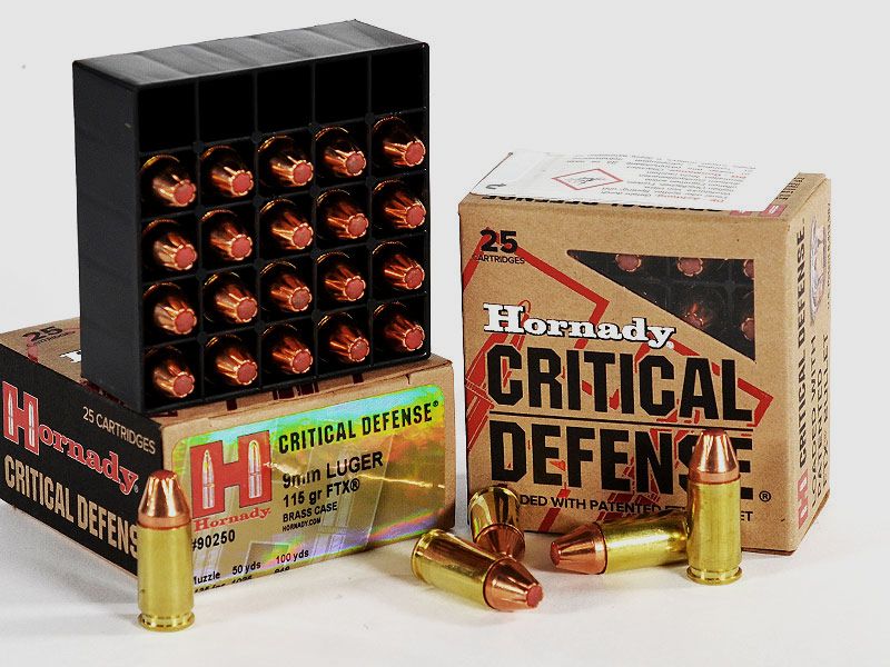 Hornady Critical DEFENSE FTX 9 mm Luger 115 grs 1 Pack (25 rounds at €1.436 each*)