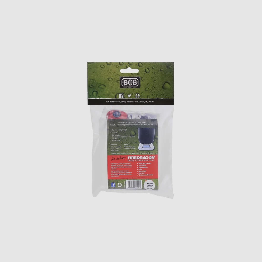 Set di fornelli pieghevoli Fire Dragon incluso carburante e accendino