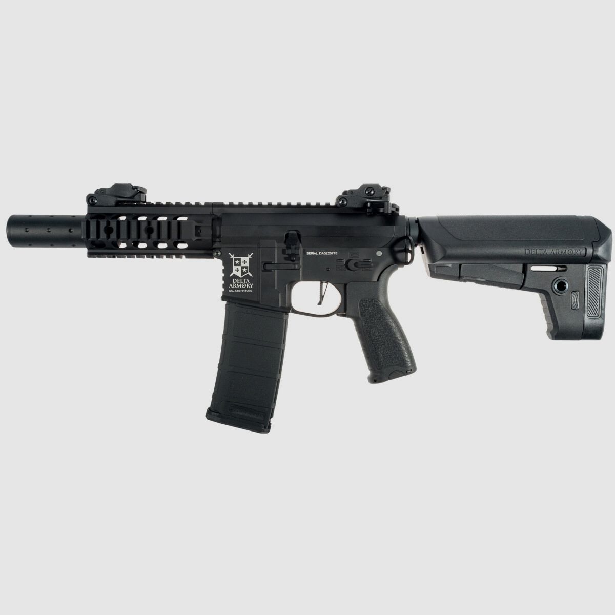 AR15 SilentOps CQB ALPHA Vollmetall Delta Armory Schwarz S-AEG Airsoft Gewehr Frei ab 18 Jahren