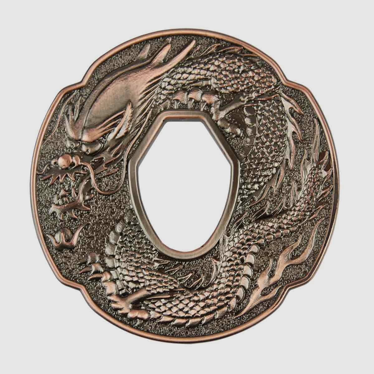 PTL Sports Tsuba Mokko Kształt w Wyglądzie Metalu dla Bokken i PP Katana