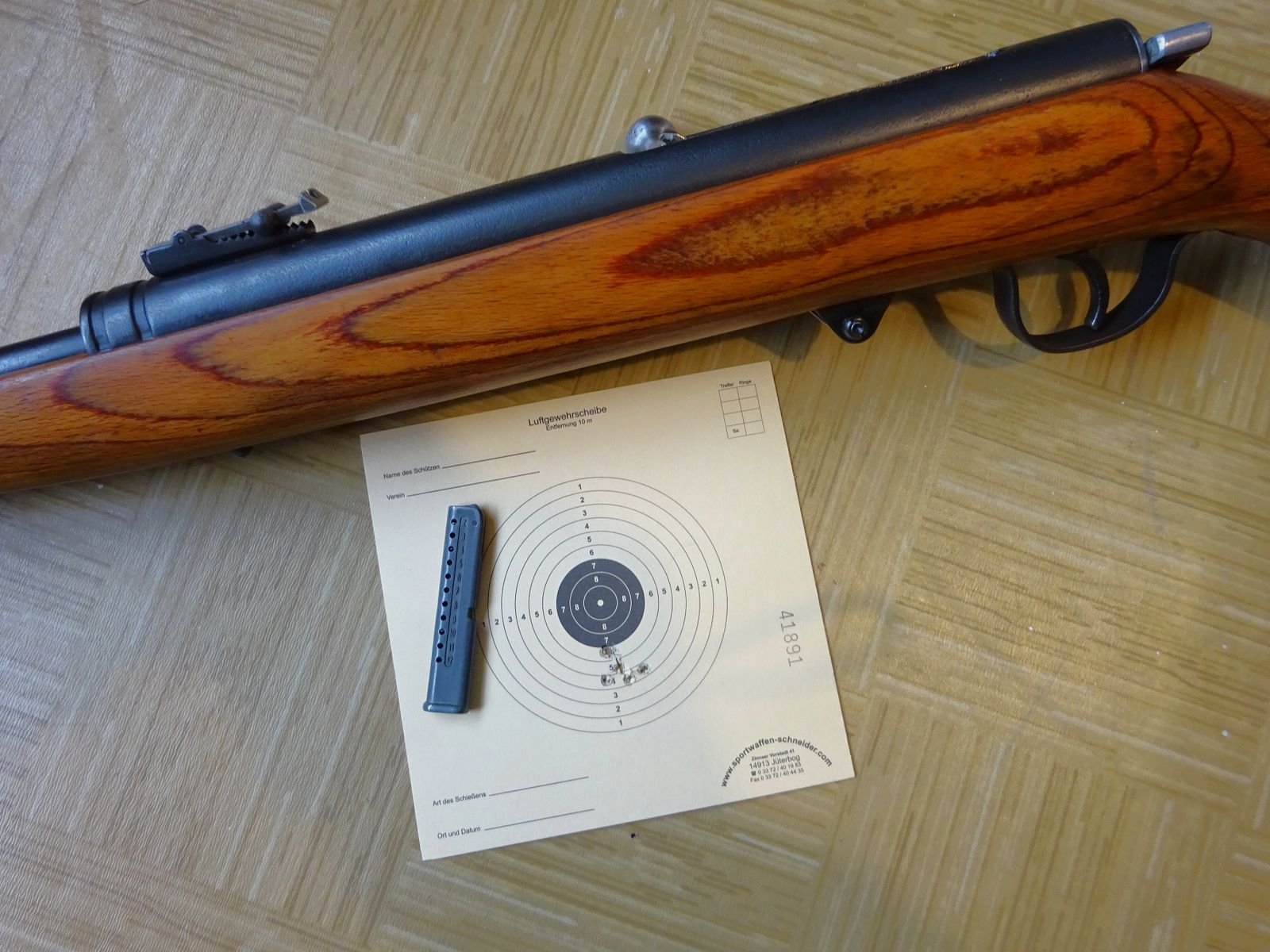 Fusil à air DDR Haenel 49a de 1957 révisé et entretenu.