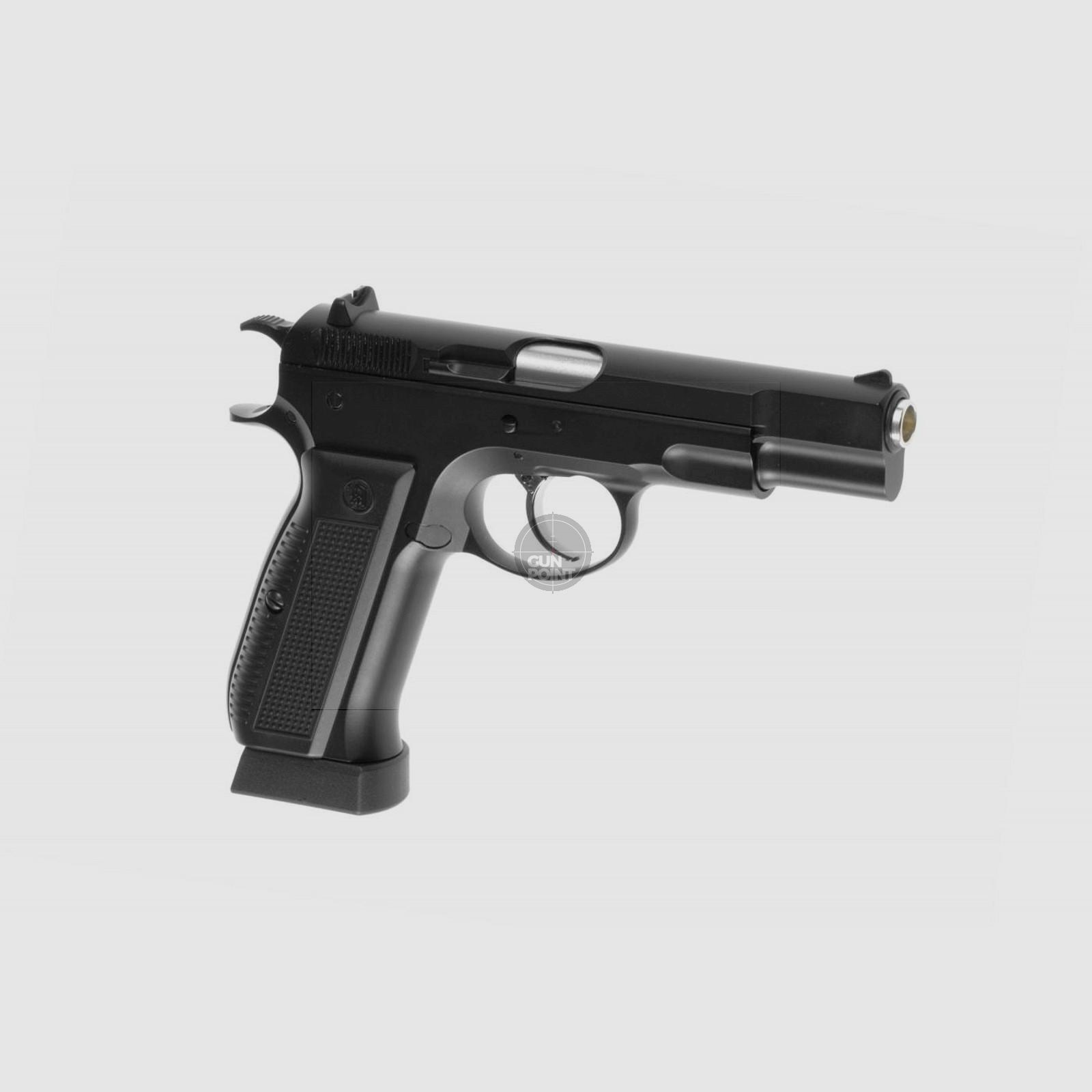 Softair - Pistole - KJ Works KP-09 Full Metal Co2-Schwarz - ab 18, ber 0,5 Joule