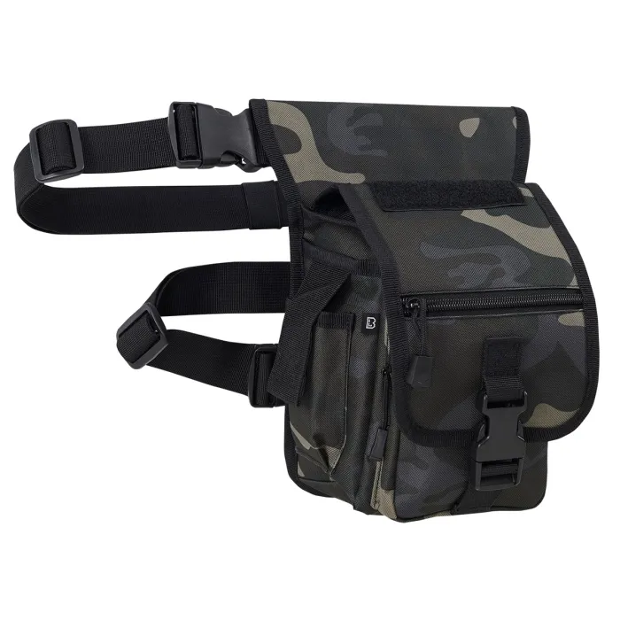 Hip Bag with Thigh Attachment "Side Kick Bag" - Dark Camouflage, image 1 of 6