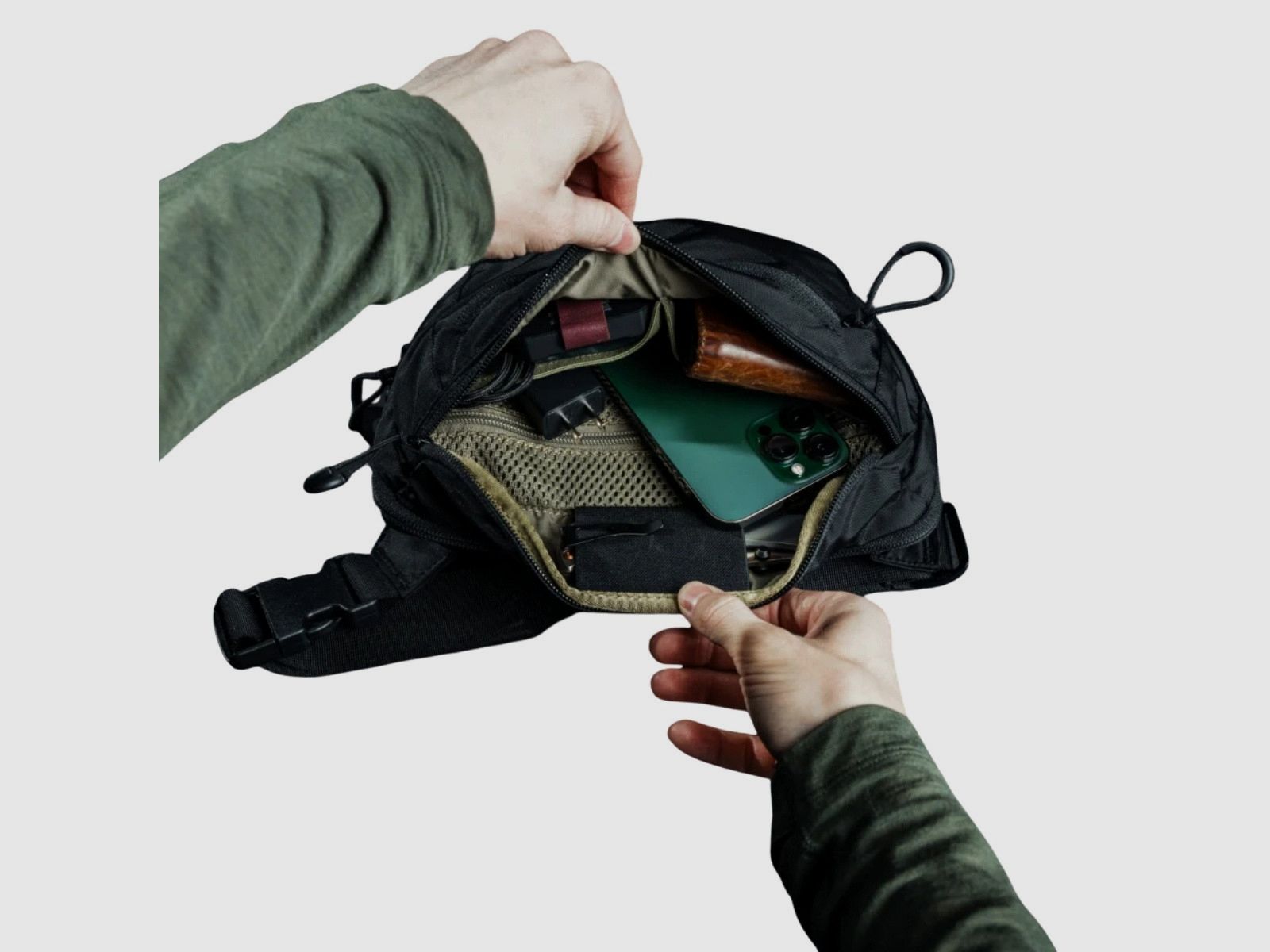 Eberlestock - Nerka Bando XL Sac banane - Noir (L3MB), image 2 sur 14