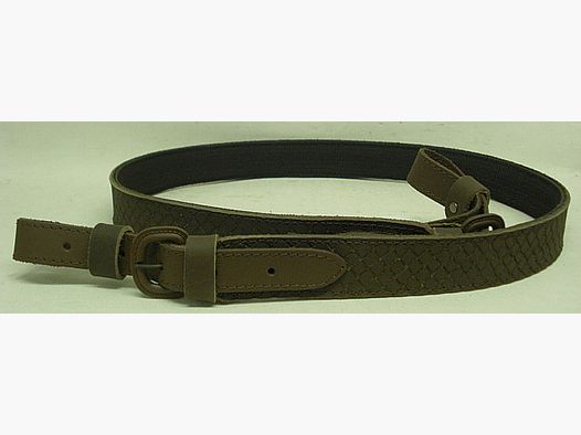 Leder mit Prägung - 30 mm breit