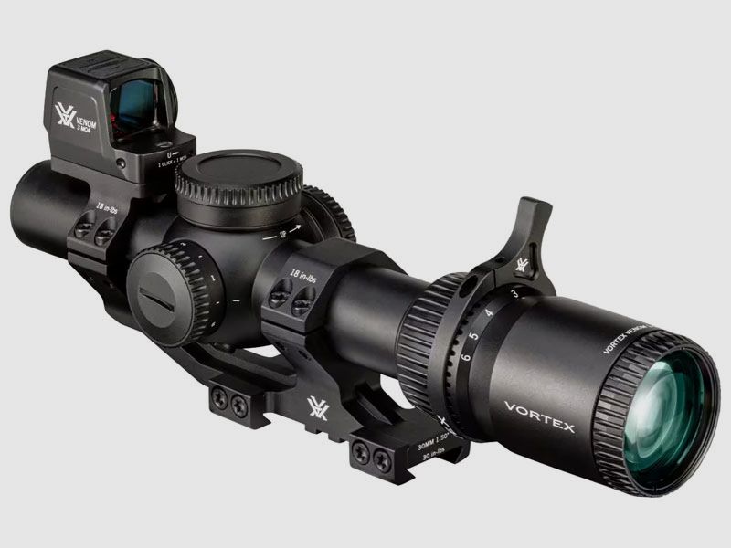VORTEX Venom 1-6x24 SFP + Sport Cantilever + VENOM 3MOA w ZESTAWIE