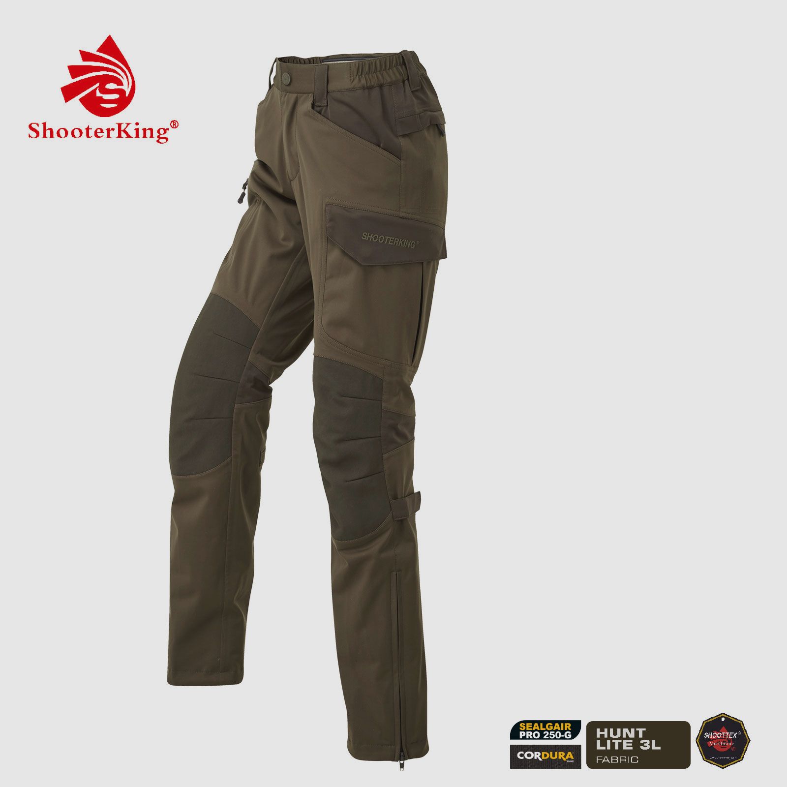 SHOOTERKING Huntflex Hose Damen braun/oliv