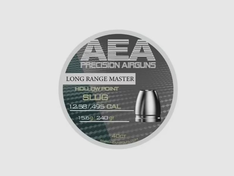 AEA Slugs Long Range Master HP, Kal. 12,58mm/.495