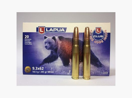 Amunicja LAPUA 9,3x62 MEGA 18,5g