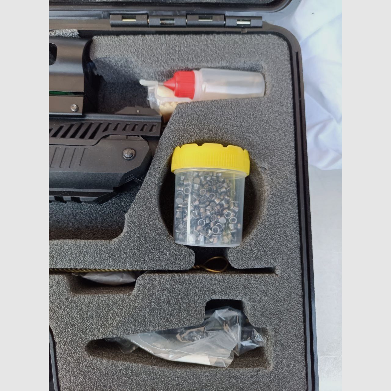Zoraki HP 01 precompression con mirino Red Dot munizioni scatola di raccolta pallini bersagli