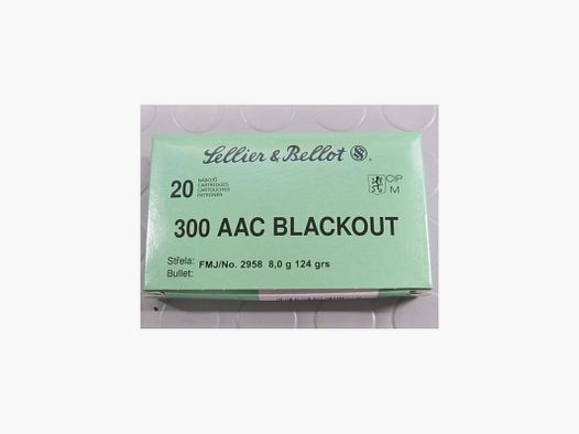 S&B CARTUCHOS 300 AAC BLACKOUT 124GR