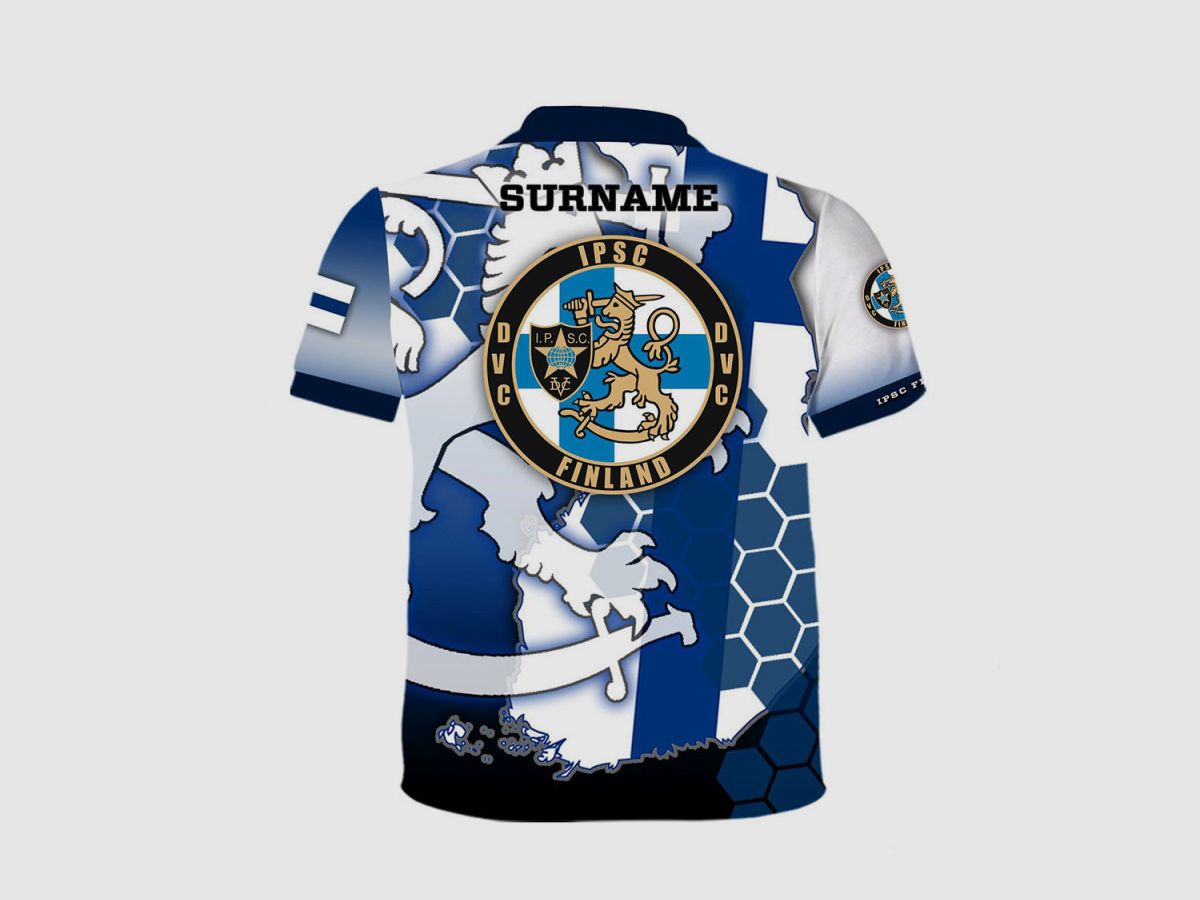 DED Finland IPSC T-Shirt, Größe: 4XL, Benutzerdefinierter Name: Mit Benutzerdefiniertem Namen, Bekleidungsart: Damen, Bild 2 von 3