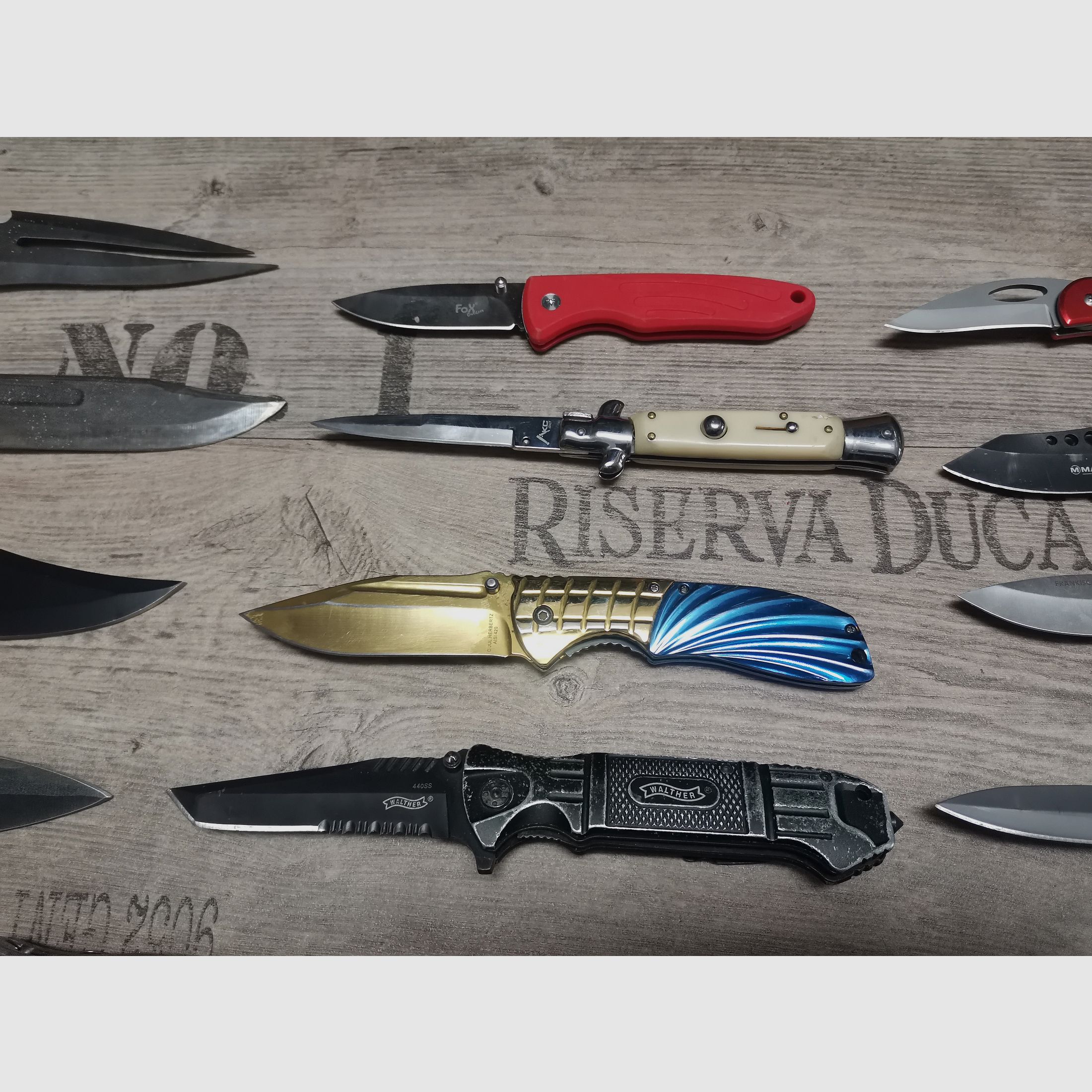 Messer Konvolut Böker Haller Walther Herbertz etc.  Einhandmesser Dolch Springmesser