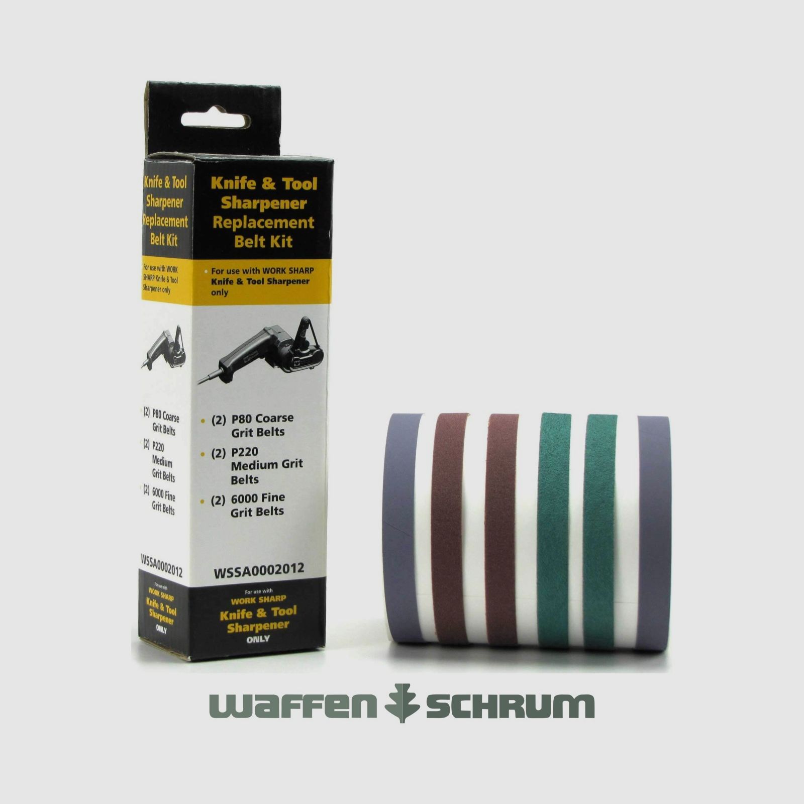 Conjunto de bandas de lijado Work Sharp / 2x grano P80/P220/P6000