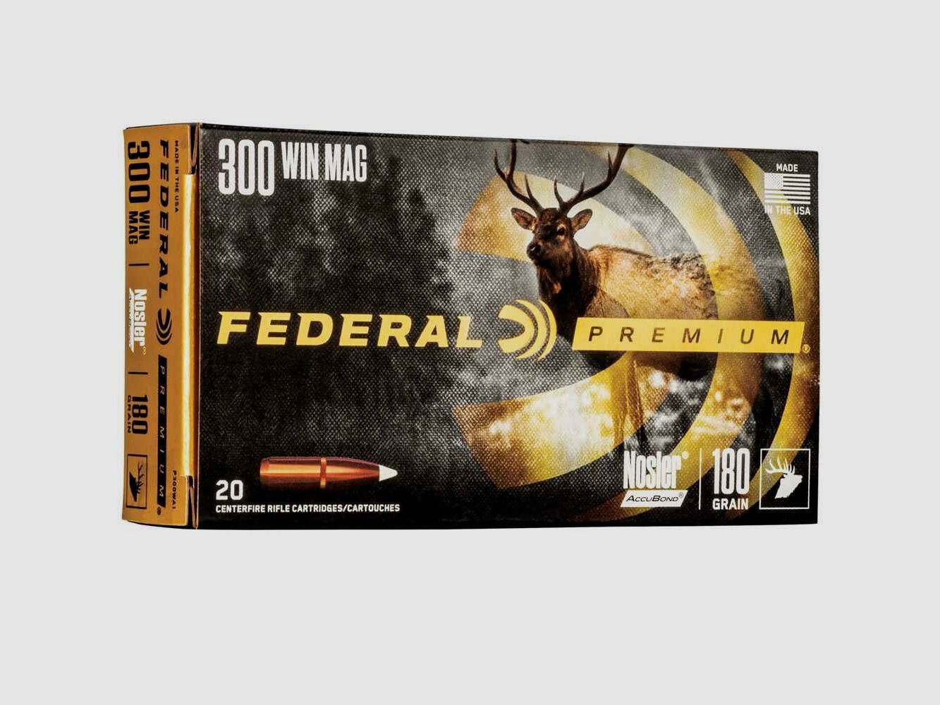 .300 Win. Mag. Premium Nosler Accubond 180 grs. Federal Ammunition