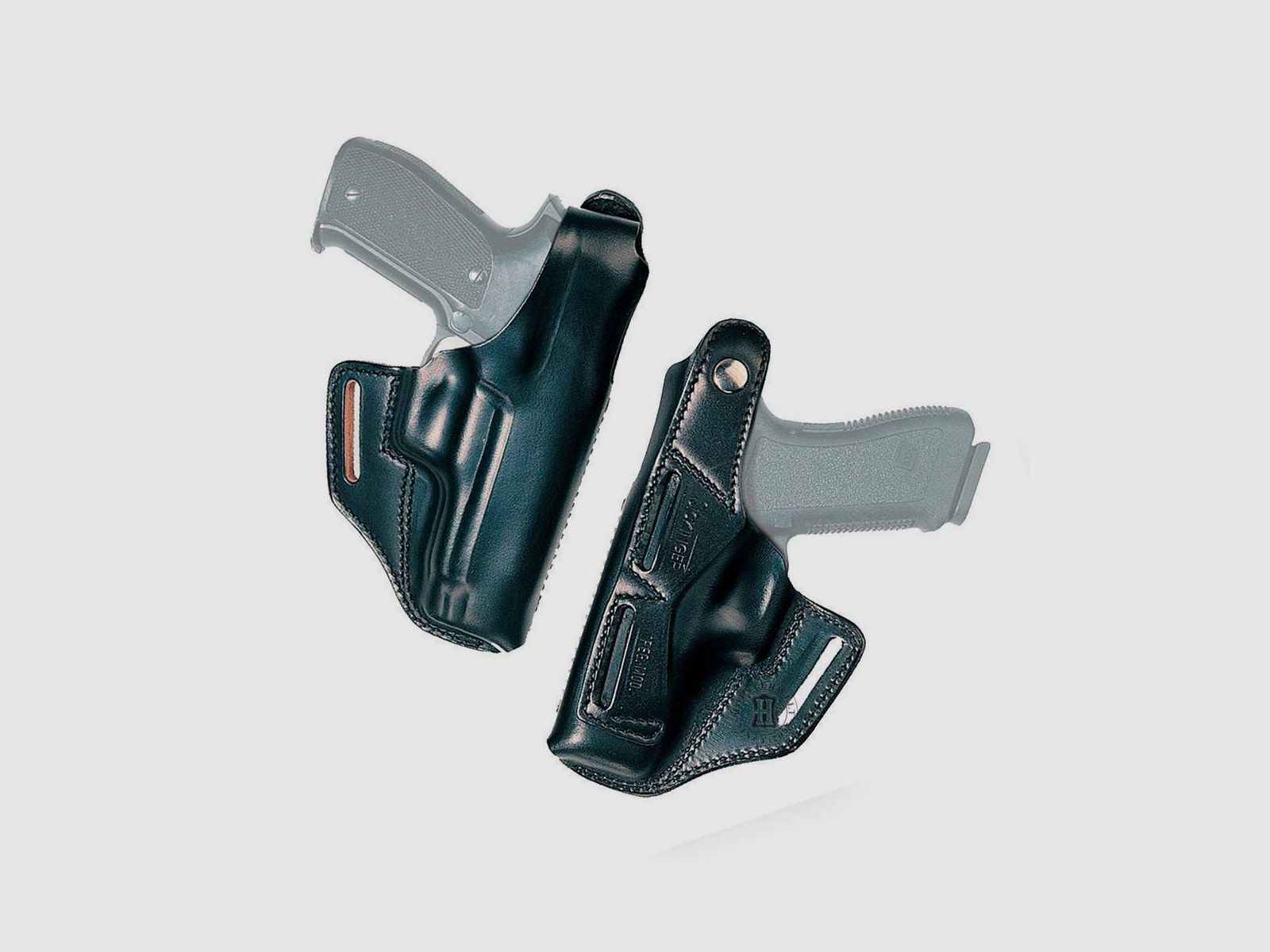 Gürtelholster BELT MASTER Walther Q5-Linkshänder-Braun