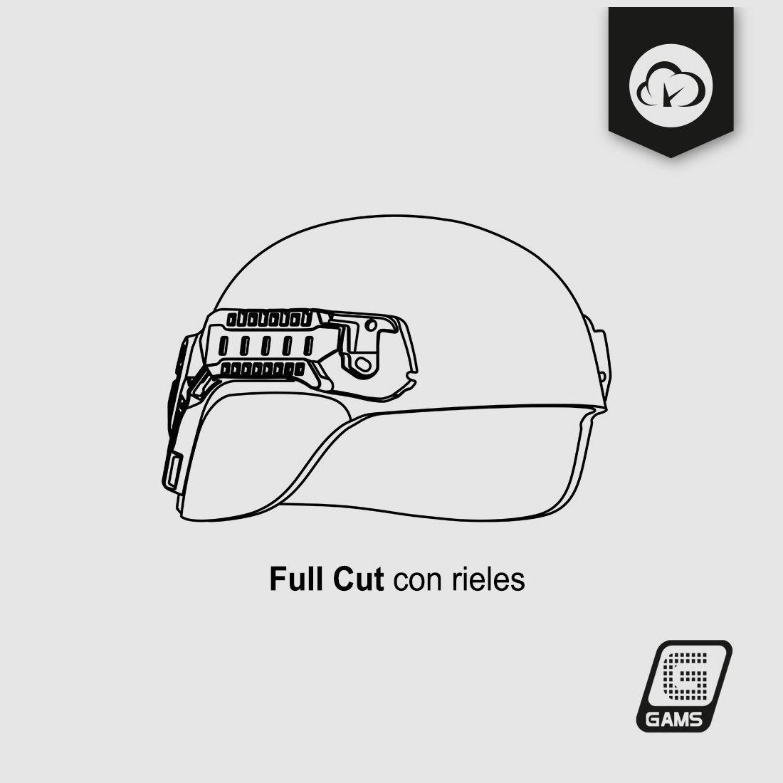 Kask dla sił bezpieczeństwa AMR-E, zdjęcie 5 z 5