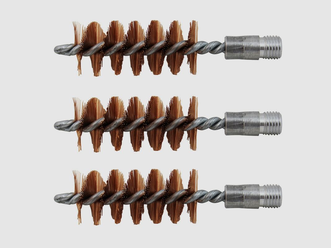 3 bronze brushes 20GA
